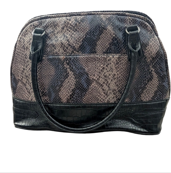 Vera Wang Snake Print Satchel - Picture 2 of 5